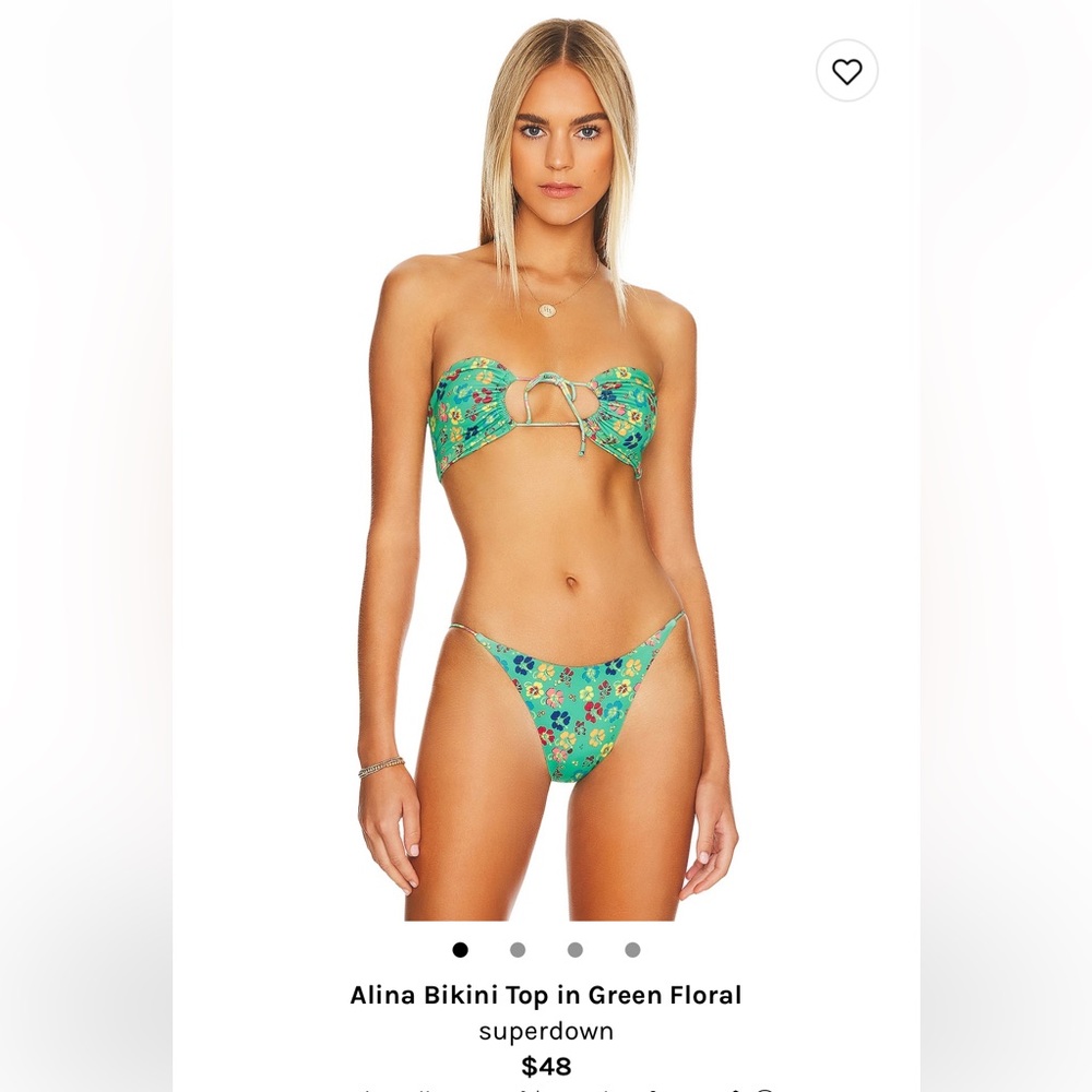 NWT Superdown Alina Bikini Top